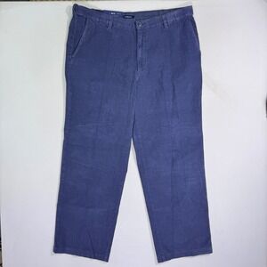 Croft & Barrow Mens Blue Corduroy Pants Flat Front 40x32 (40x31) NWT Casual